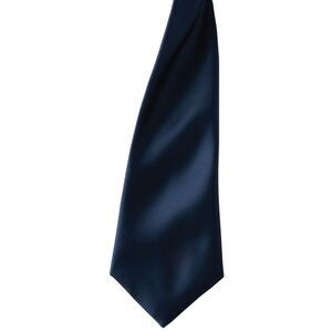 Premier Colors Mens Satin Clip Tie (Pack of 2) / Navy